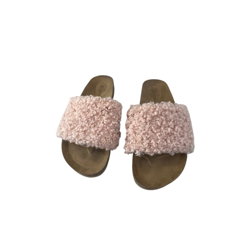 XAPPEAL Teddie - Womens Slip On Faux Cork Comfort House Slipper Sandal Slides